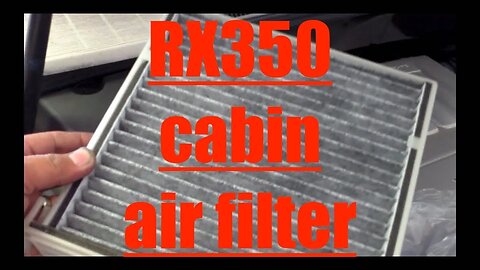 EASY FOLLOW cabin air filter Replacement Lexus RX350 √ Fix it Angel