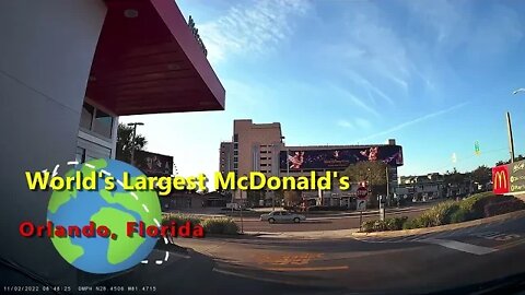 Wrong way driver at the World's Largest McDonald's in Orlando, Florida!