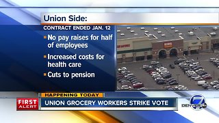Union grocery store workers strike vote Thursday & Friday