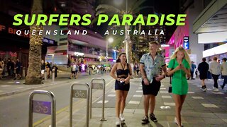 Australian Nightlife District in Surfers Paradise || GOLD COAST - QUEENSLAND