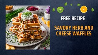 Free Savory Herb and Cheese Waffles Recipe 🌿🧀🧇