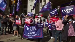 Trump And Biden Supporters Face Off In Downtown Philadelphia, trump, Biden, Donald trump, news