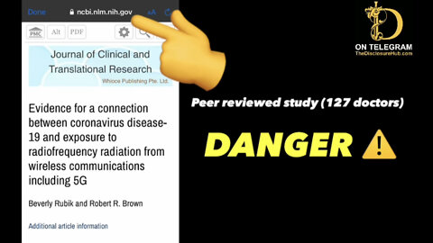 DANGER - NEW FOUND .GOV STUDY SHOWS REAL DANGERS ABOUT EMF/RF