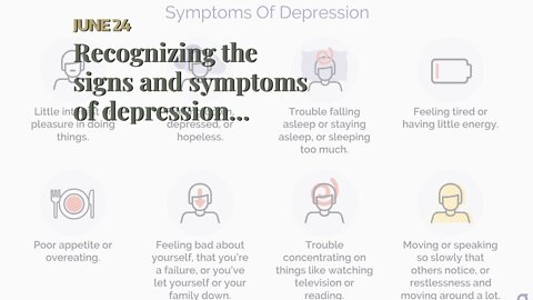 Recognizing the signs and symptoms of depression Things To Know Before You Buy