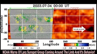 NOAA Warns Of Larg Sunspot Group Coming Around The Limb And It's Behavior!