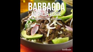 Barbecue in Green Sauce in Pressure Cooker