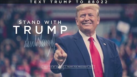 Stay with President Trump, let's fight for President Trump, and hold the line together!