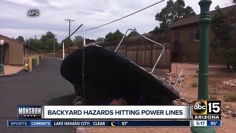 APS: Secure bulky items in backyard to avoid power outages during monsoons