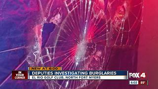 Deputies investigating burglaries