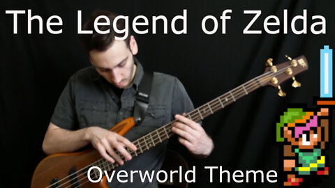 The Legend of Zelda Solo Bass Tapping Cover (Overworld Theme)[Old Version]