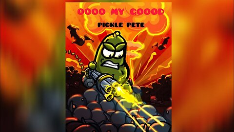 A pickle as Rambo in Hell