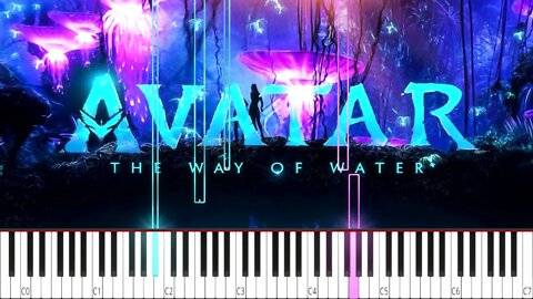 Avatar 2 - The Way of Water (Theme Music) - (EASY) Relaxing Piano Tutorial