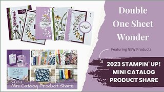 2023 Stampin' Up! NEW Products Spotlight | Double One Sheet Wonder