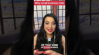 HERES WHY MOST SMALL BUSINESSES FAIL I see this a lot in my world - people are so busy doing day to