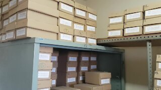 SOUTH AFRICA - Cape Town - Boxes of ashes at Salt River Forensic Pathology Services (Video) (NzJ)