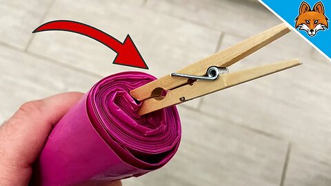 THIS is why you should put a Clothespin on your Garbage Bag 💥 (GENIUS) 🤯