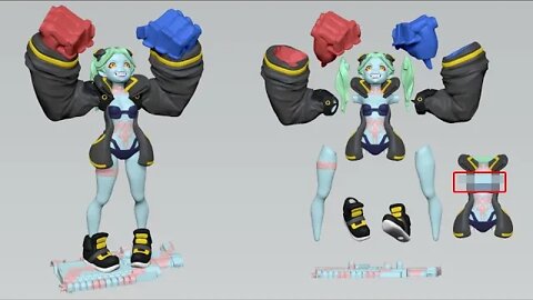Rebecca - Cyberpunk Edgerunners 2077 Anime Girl 3d Printable Garage Kit on CGTrader