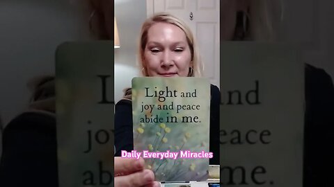 Daily Everyday Miracles #acim #acourseinmiracles #everydaymiracles