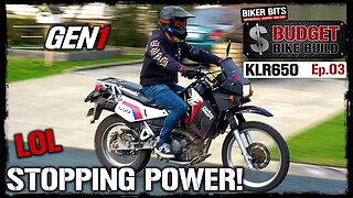 KLR650 Stopping Power! - Budget Bike Build - Ep.03