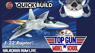 TOP GUN MODEL SCHOOL - Airfix QUICKBUILD: F22 Raptor LIVE!