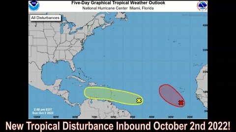 New Tropical Disturbance Inbound Gulf Of Mexico October 2nd 2022!