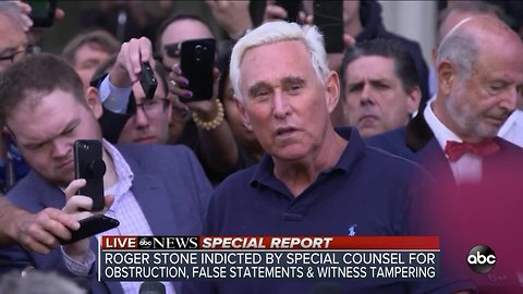ABC News Special Report: Roger Stone says he will plead not guilty after his indictment