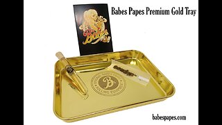 Babes Papes Premium Gold Tray for Cannasseurs