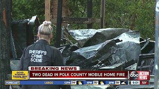 Elderly man, woman killed in mobile home fire in Polk Co.