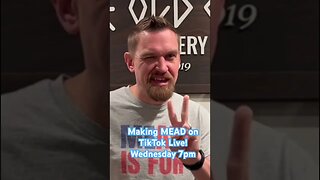 Making MEAD on TikTok Live! Wednesday 7pm! #mead #tiktok