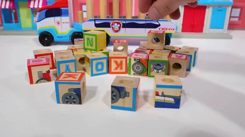 147 1Best ABC Learning Toy Video for Toddlers! Paw Patrol Letter Blocks for Kids!