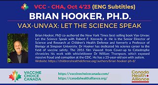 VAX-UNVAX: LET THE SCIENCE SPEAK Brian Hooker PhD (ENG Subtitled)