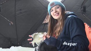 Panfish action through the ice