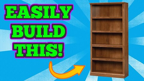 Let's Build This Sauder 5 Shelf Split Bookcase!