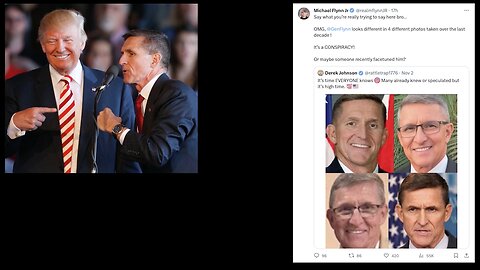 Derek Johnson | Dear Derek Johnson, "It’s time EVERYONE knows 🎯 Many already knew or speculated but it’s high time. 💯🇺🇸"? (In Reference to General Flynn) READ- https-//x.com/rattletrap1776/status/1720236602272702762?s=20