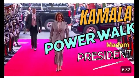 Kamala Harris - Confident Power Walk!!