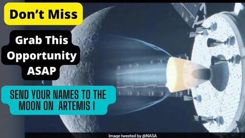 NASA Offers Unique Opportunity to Send Human Names onto the Moon by Artemis 1 Rocket | #SHORTS