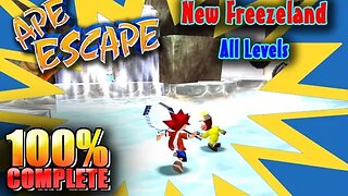 Ape Escape: New Freezeland [All Levels] - 100% Complete (with commentary) PS1