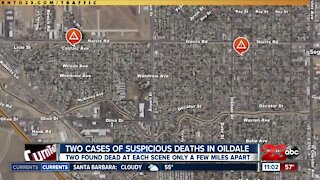 Two cases of suspicious deaths in Oildale, two found dead at each scene only a few miles apart