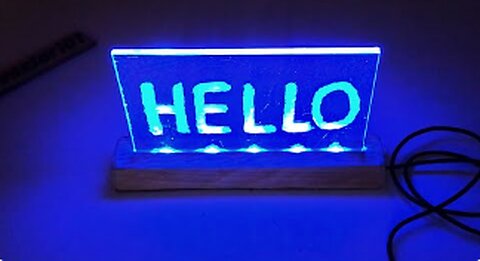how to make acrylic led sign board