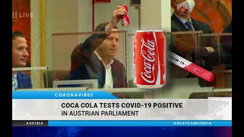 Este congresista austriaco dio positivo al COVID 19 en su bebida cola favorita
