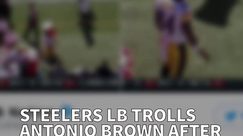 Steelers LB Trolls Antonio Brown After Water Cooler Meltdown Sunday
