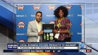 Local business pitches products to Walmart