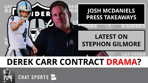 Raiders News: Derek Carr Contract Drama & Latest On Stephon Gilmore