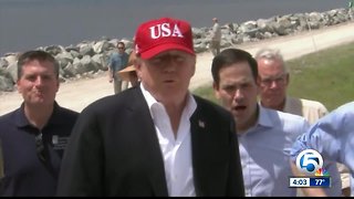 President Trump tours Lake Okeechobee, Herbert Hoover Dike