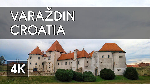 Walking Tour: Varaždin, Croatia - The Old Town Castle and Baroque City Center - 4K UHD