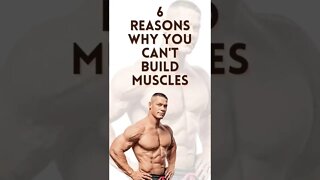 Reason why you can't build muscle. #shorts #shortsvideo #youtubeshorts