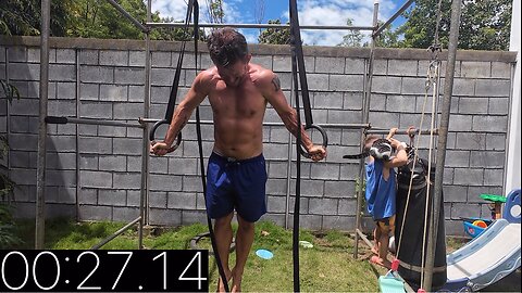Father & Son Workout in Nicaragua - Cut Day 127 - Shoulders with 1 Set to Failure