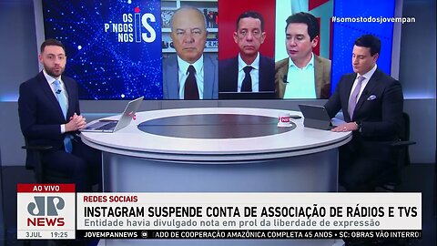 Conta de Associação de Rádios e TVs de SP é suspensa no Instagram; entidade se manifesta