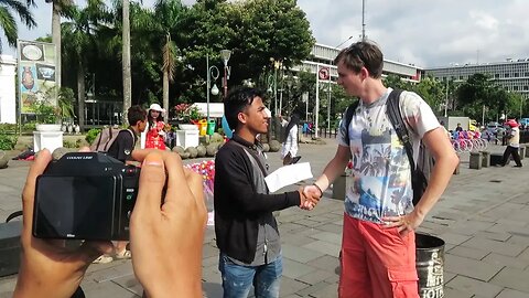 Being Interviewed On The Street! - Kota Tua, Jakarta Vlog