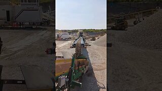 Gravel production, Conveyor belt